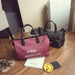 新款韓版女包潮流牛津布大手提包時(shí)尚休閑機(jī)車(chē)字母單肩斜跨包批發(fā) 溜溜箱包